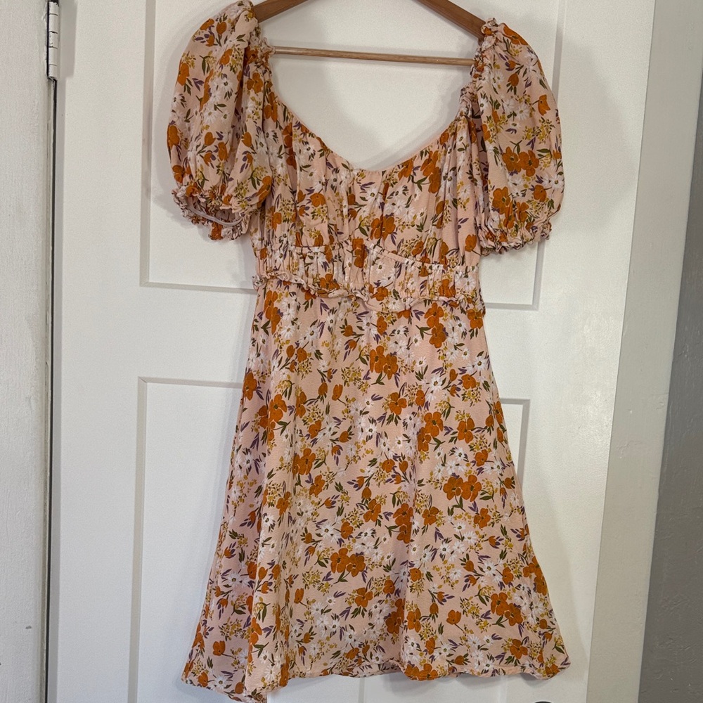 Floral Puff Sleeve Dress